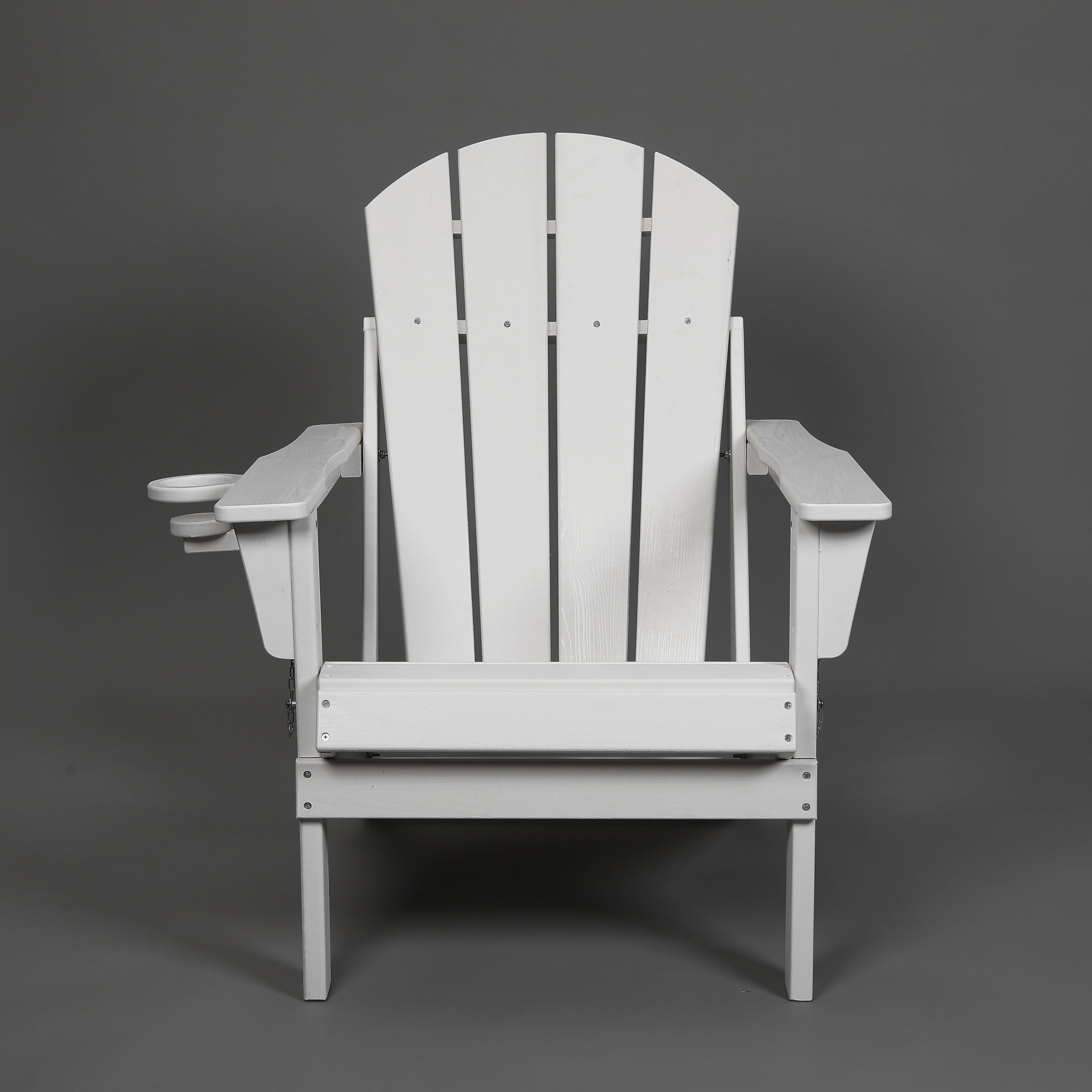 Composite Folding Adirondack Chair with Dual Cup Holder