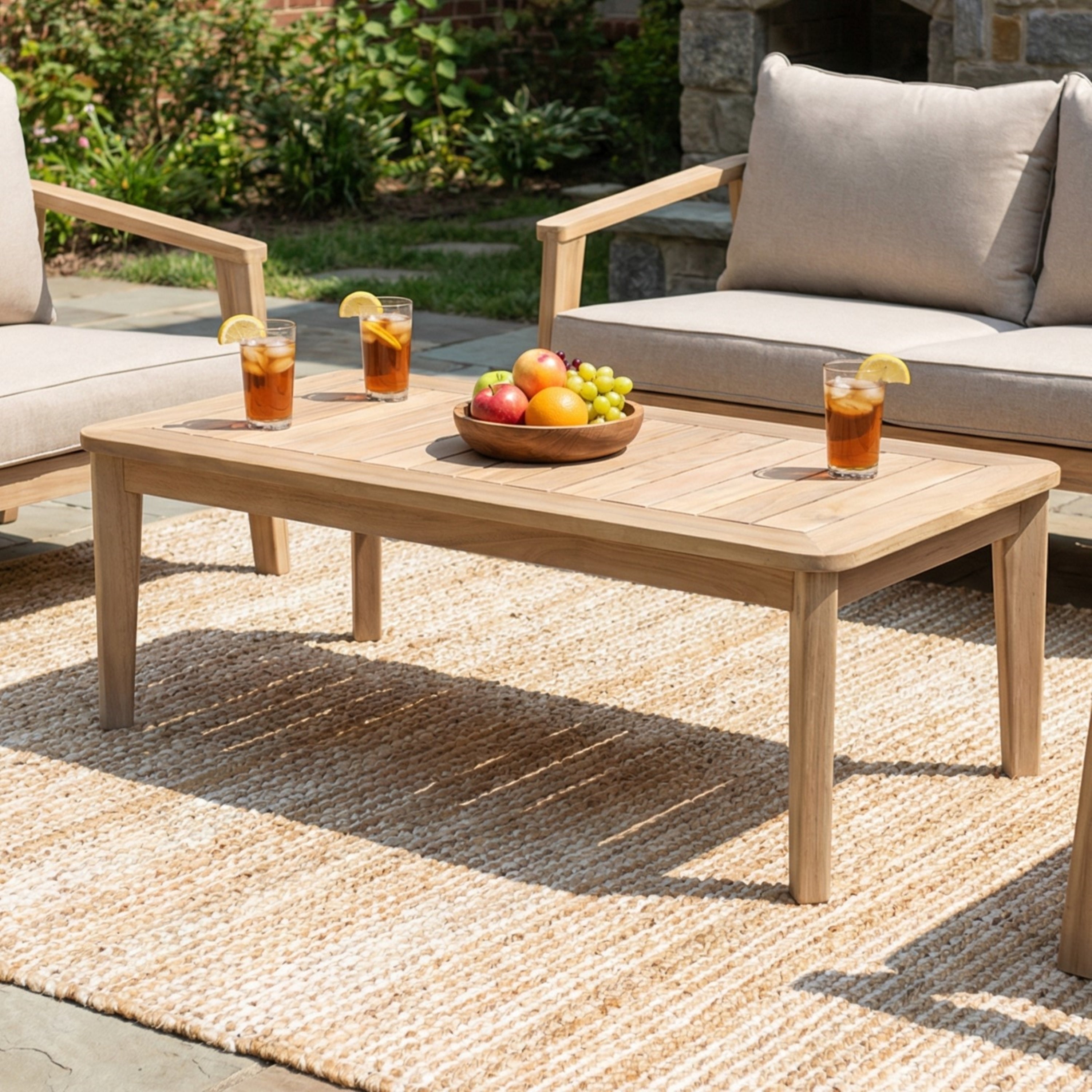 Hartford Outdoor Wood Coffee Table