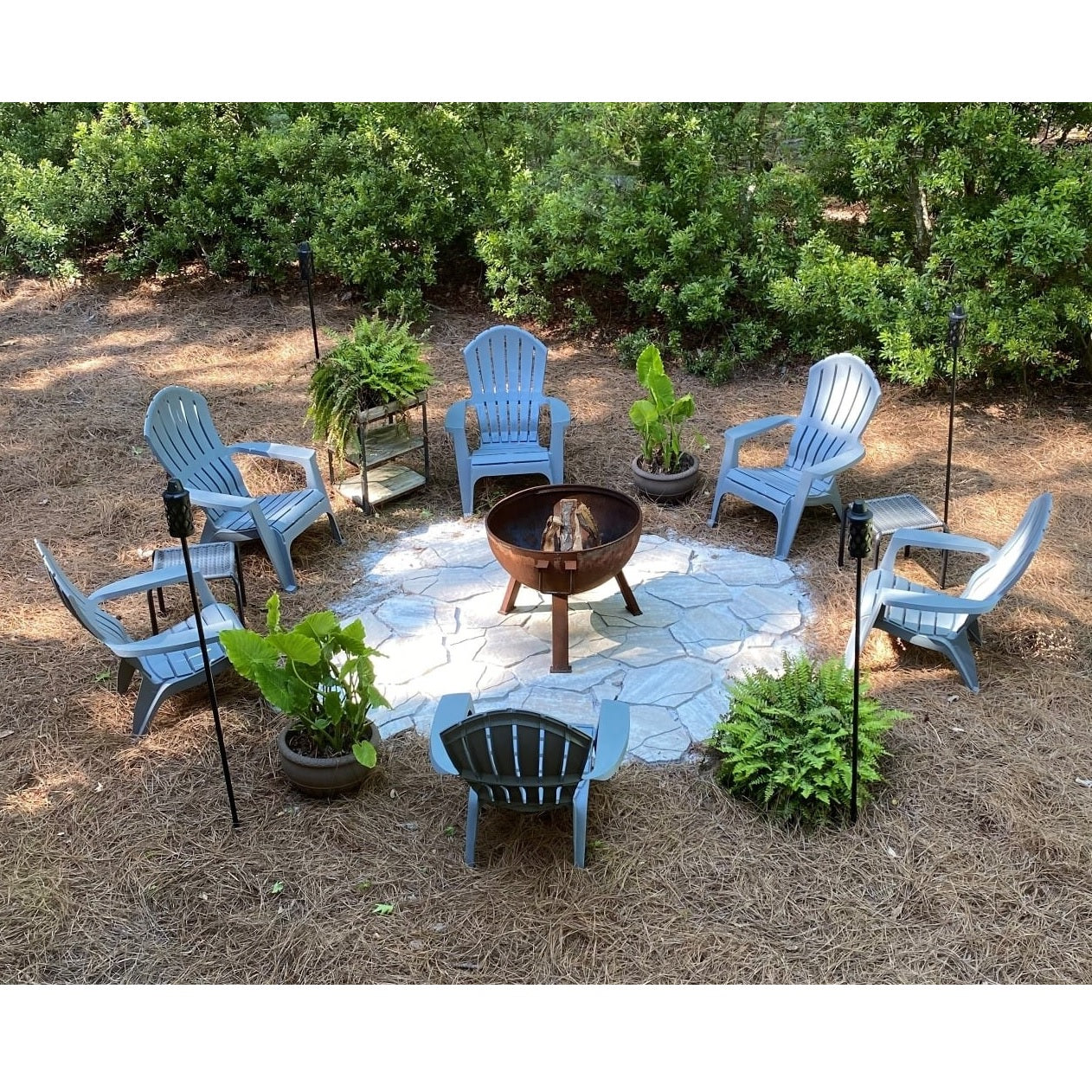 Kids Resin Stacking Adirondack Chairs