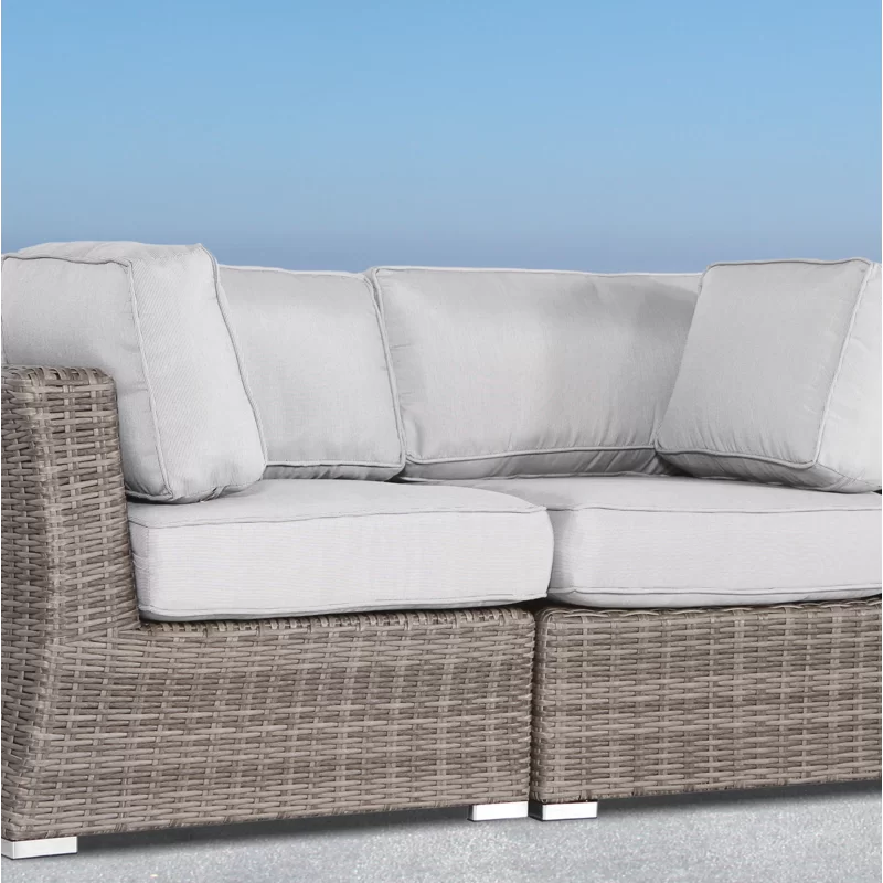 Elegant Wicker Outdoor Loveseat