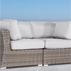 Elegant Wicker Outdoor Loveseat