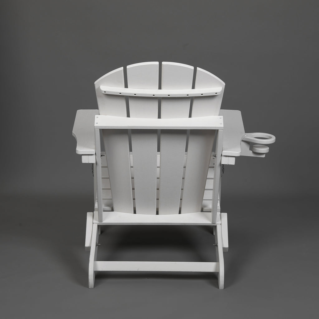 Composite Folding Adirondack Chair with Dual Cup Holder