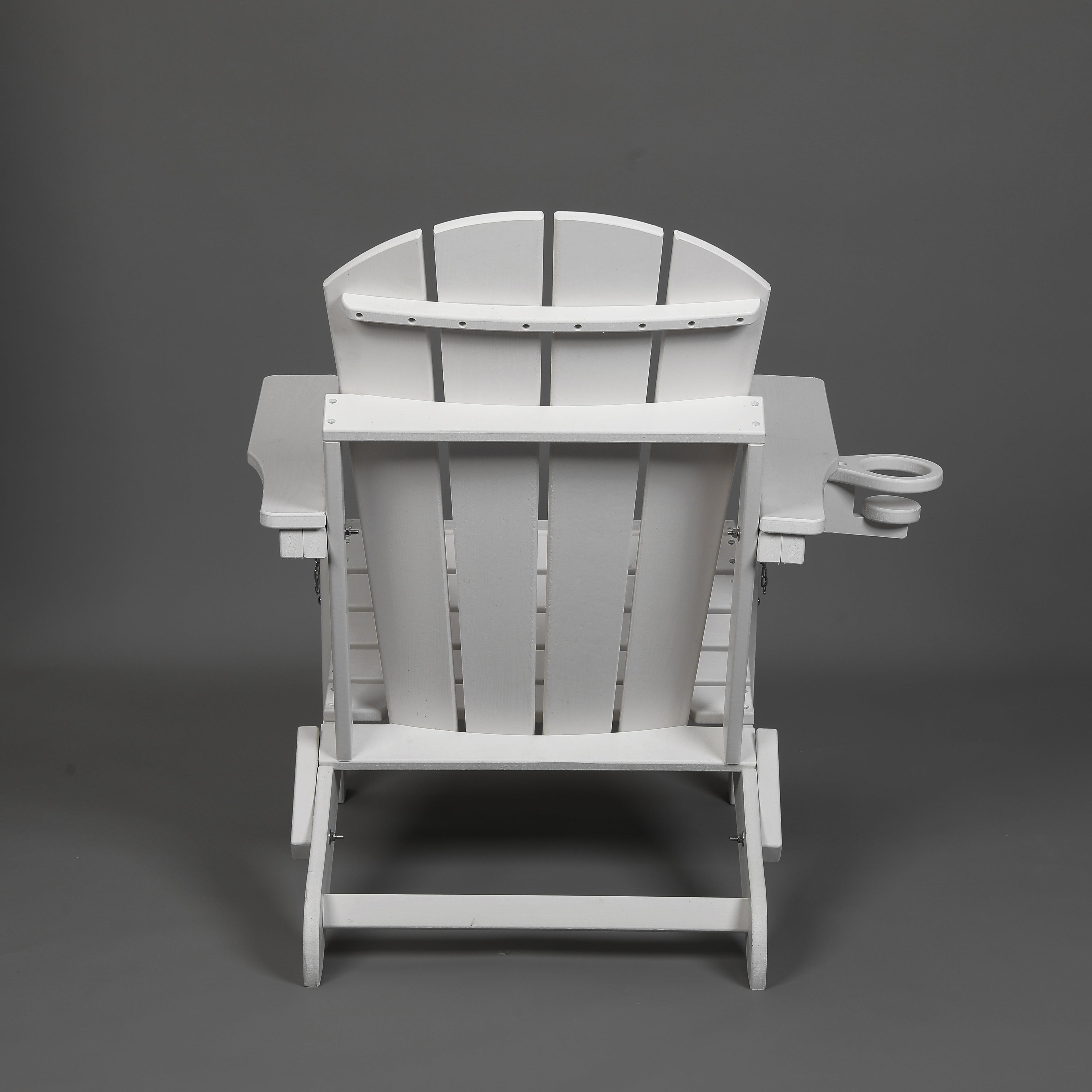 Composite Folding Adirondack Chair with Dual Cup Holder