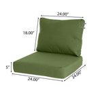 Noah Outdoor Club Chair Cushion Set, Seat Cushion and Back Cushion