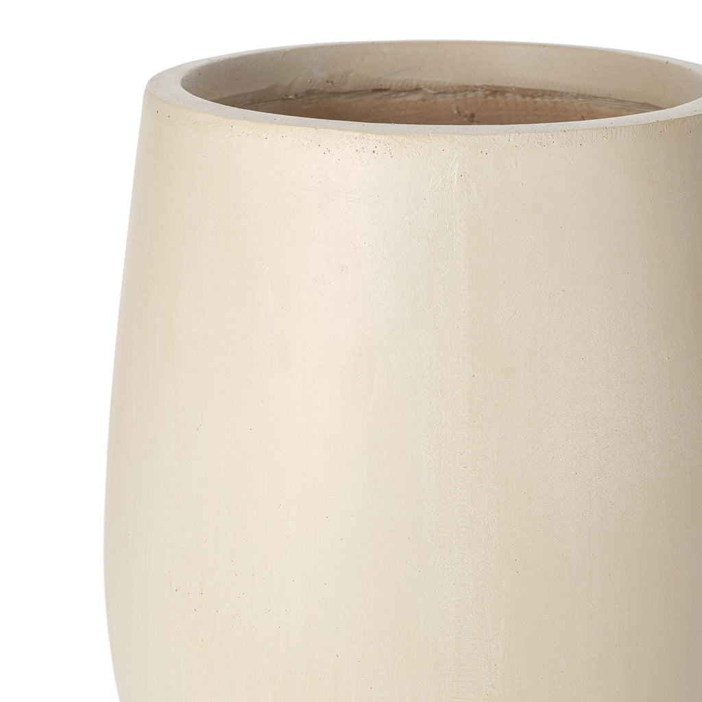 Egg Shaped Lightweight Outdoor Planter, Set of 3