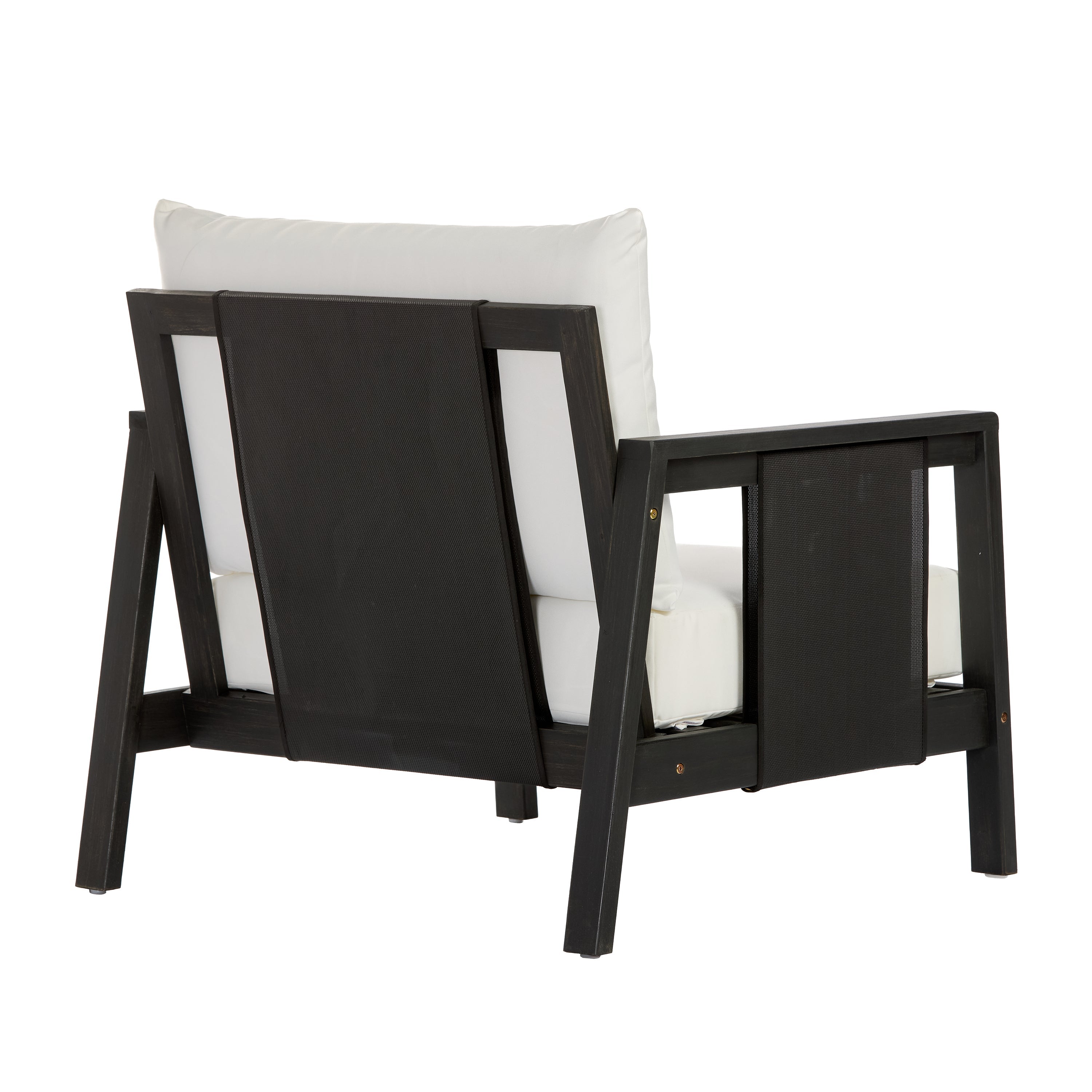Khali Outdoor Club Chair with Acacia Wood Frame