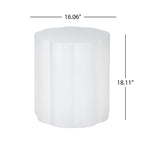 High-Gloss Magnesium Oxide Outdoor Side Table