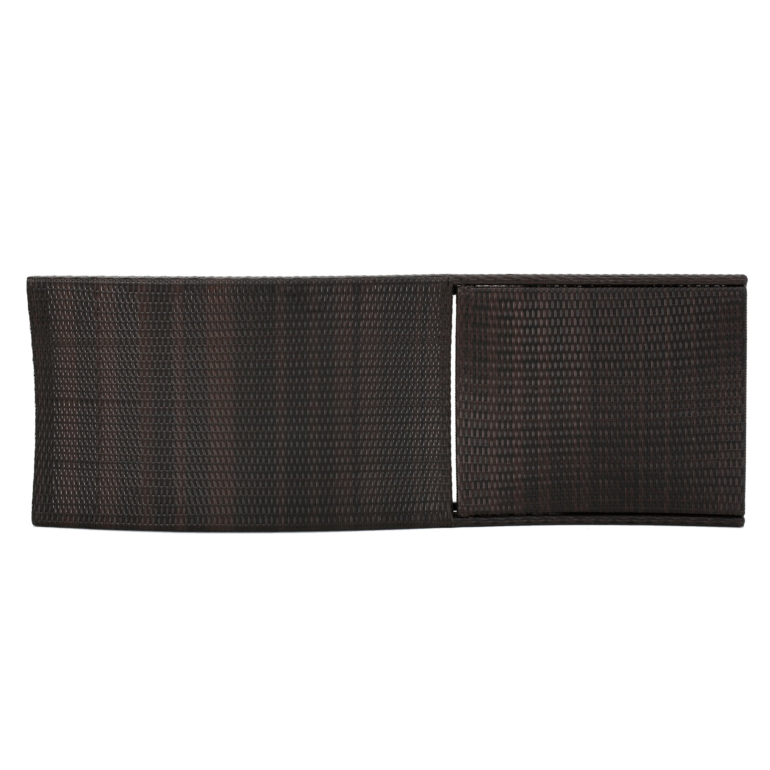 Crete Wicker Chaise Lounge, Set of 2