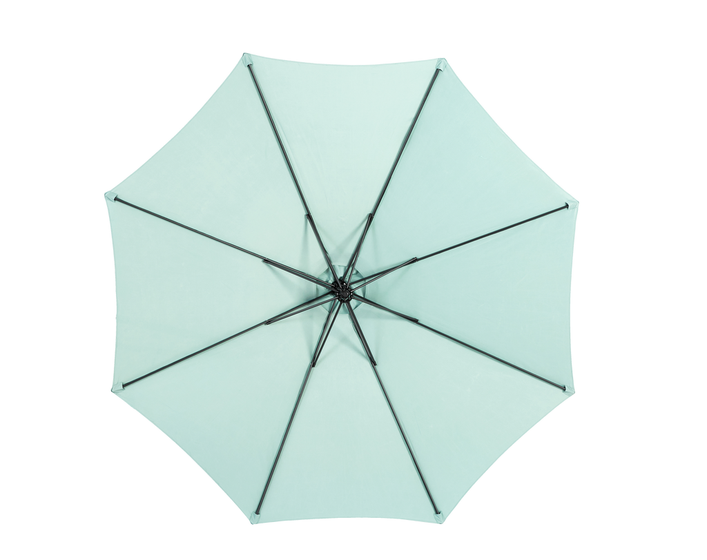 10' Offset Hanging Market Patio Umbrella w/Easy Tilt Adjustment, Base Not Included