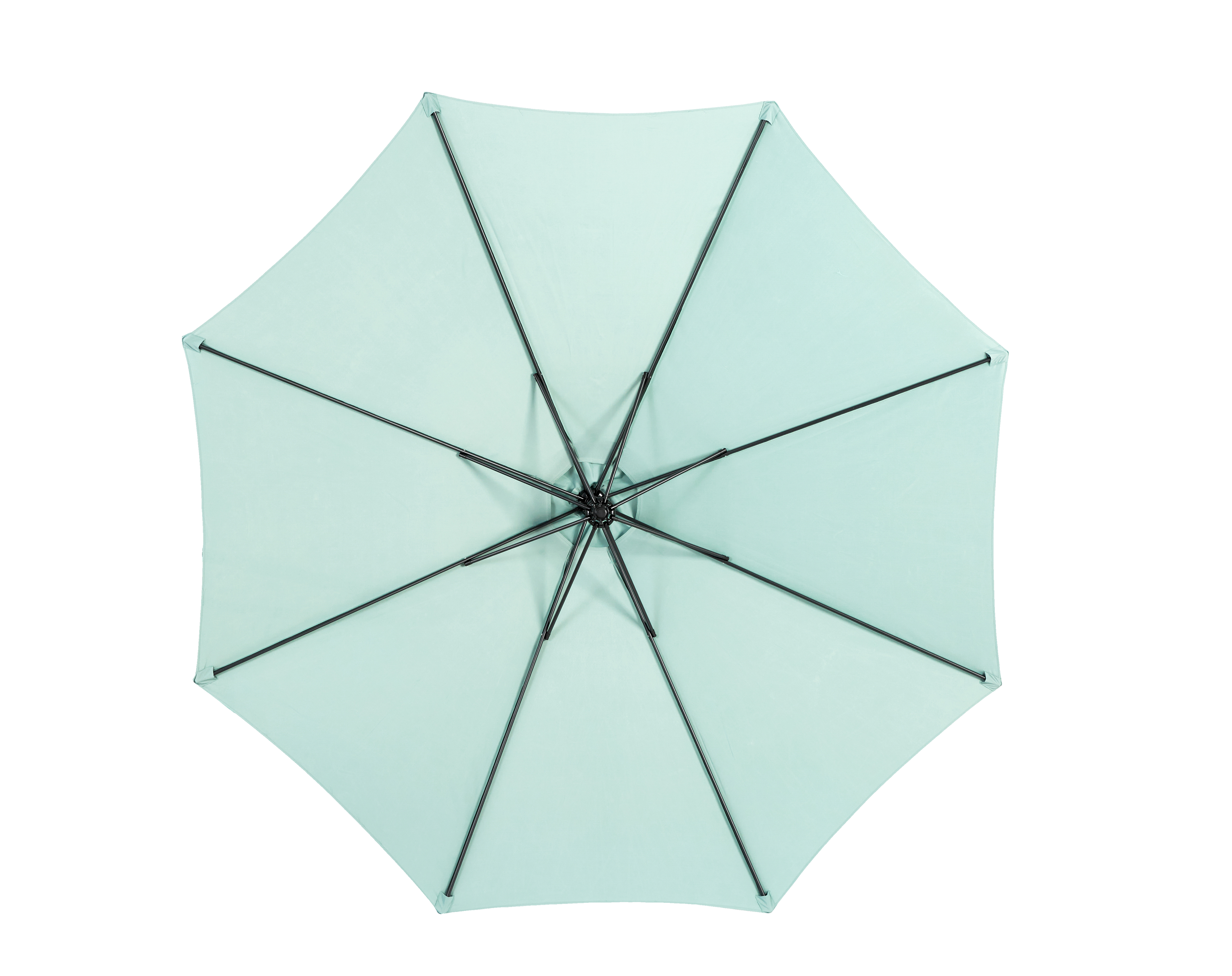 10' Offset Hanging Market Patio Umbrella w/Easy Tilt Adjustment, Base Not Included