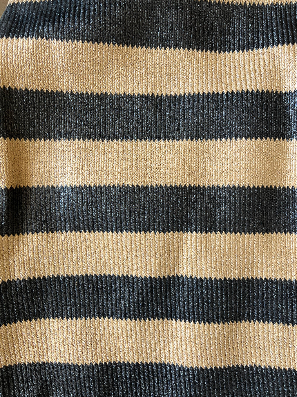 Black & Tan Stripe Outdoor Square Pillows, Set of 2