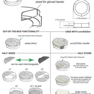 Big Green Egg EGGspander 5-Piece Kit