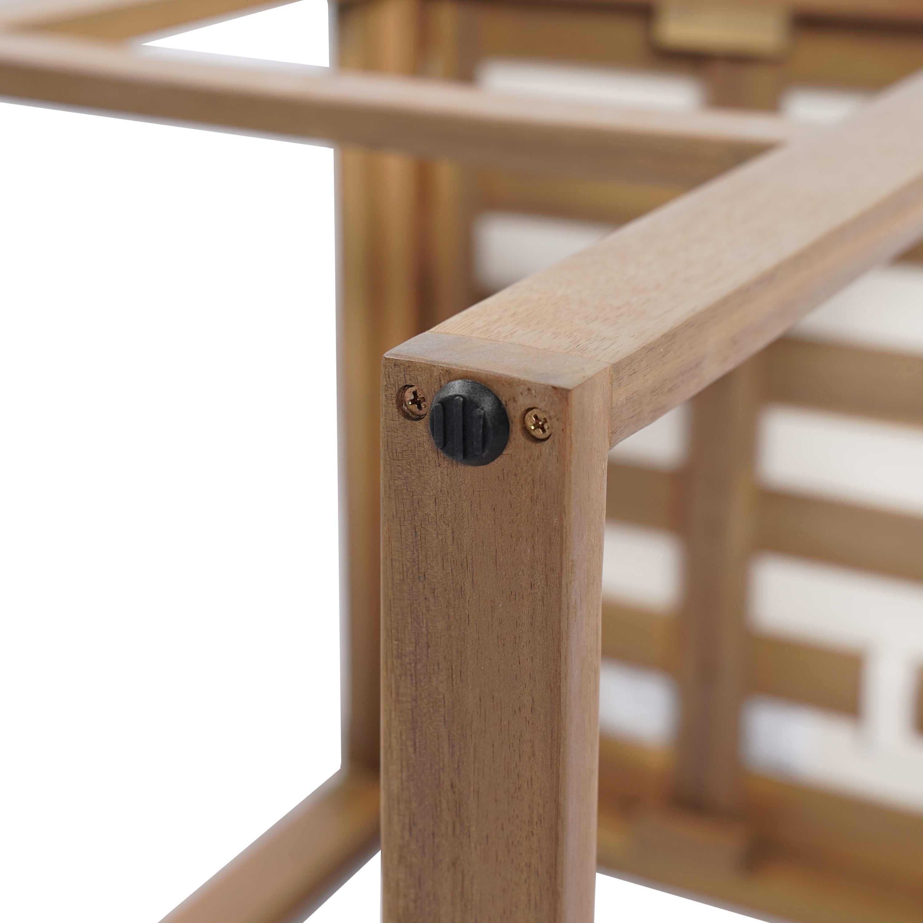 Seacliff Outdoor Acacia Wood Barstools, Set of 2