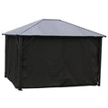 Black Curtains for Cambridge Hard Top Gazebos