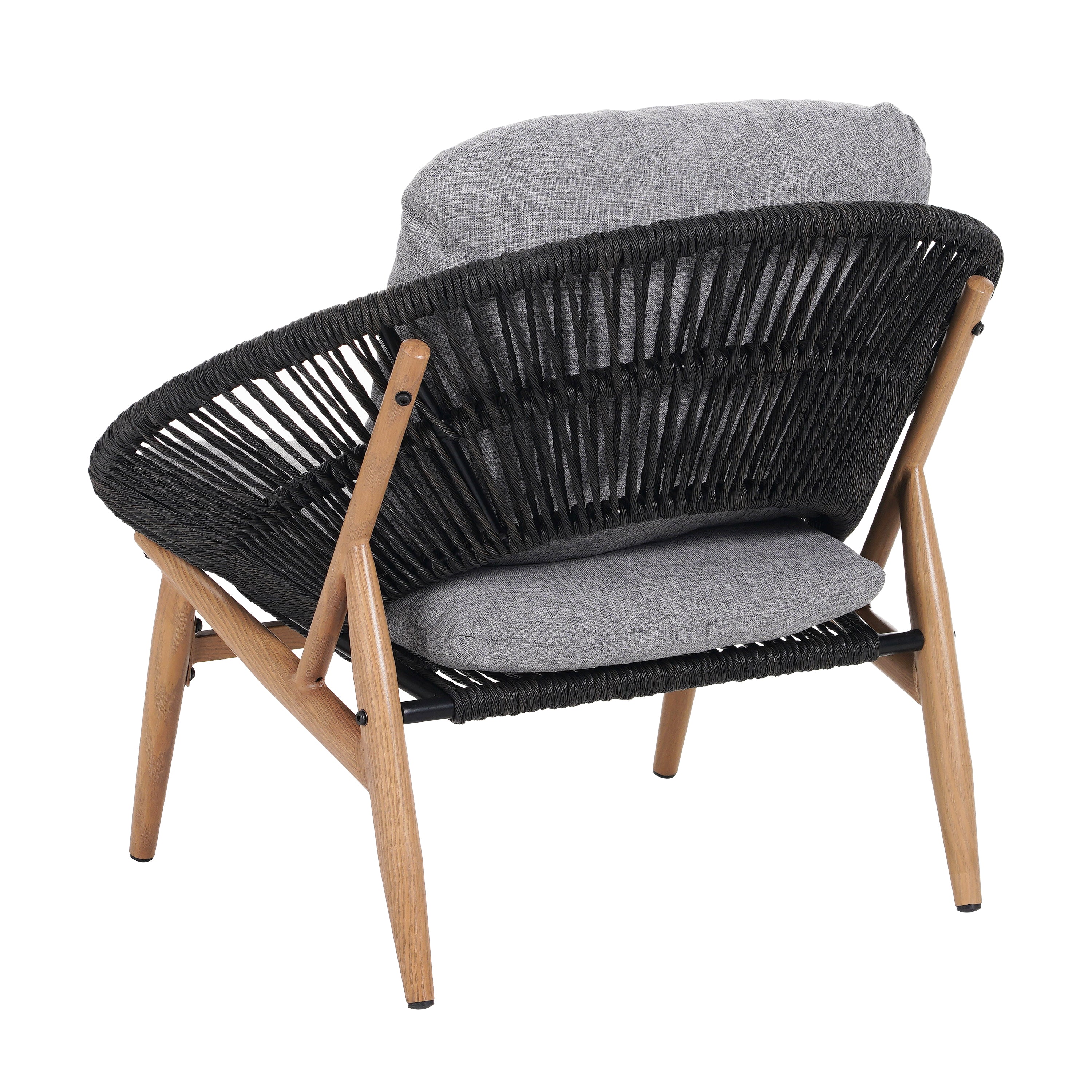 Cyril Outdoor Wicker Papasan Style Lounge Chair