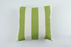 Lime & White Stripe Outdoor Square Pillows, Set of 2