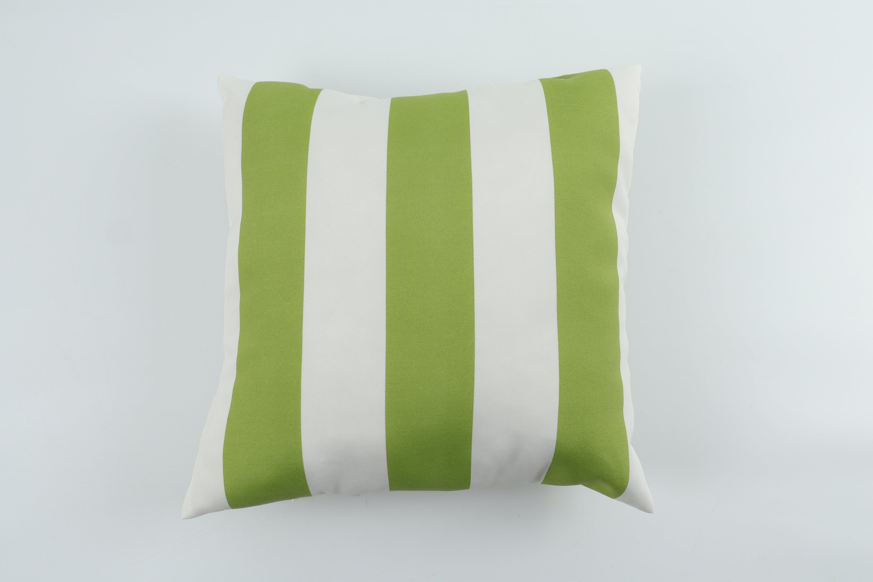 Lime & White Stripe Outdoor Square Pillows, Set of 2