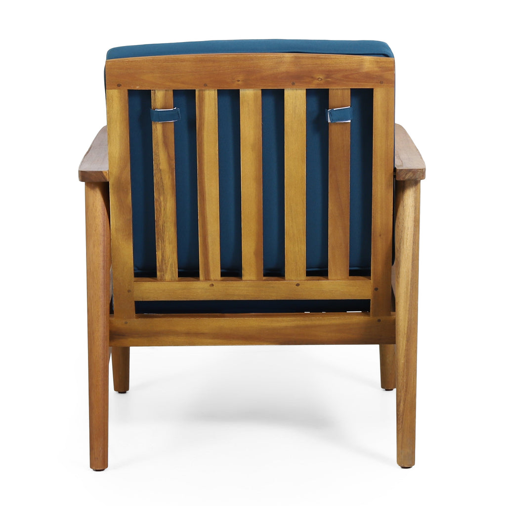 Ellsworth Outdoor Acacia Wood Club Chair