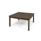 Perla Outdoor Rustic Coffee Table with Slat Design