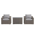 Laguna Sol Chic Rattan Wicker Fully Assembled 2-Person Seating Set