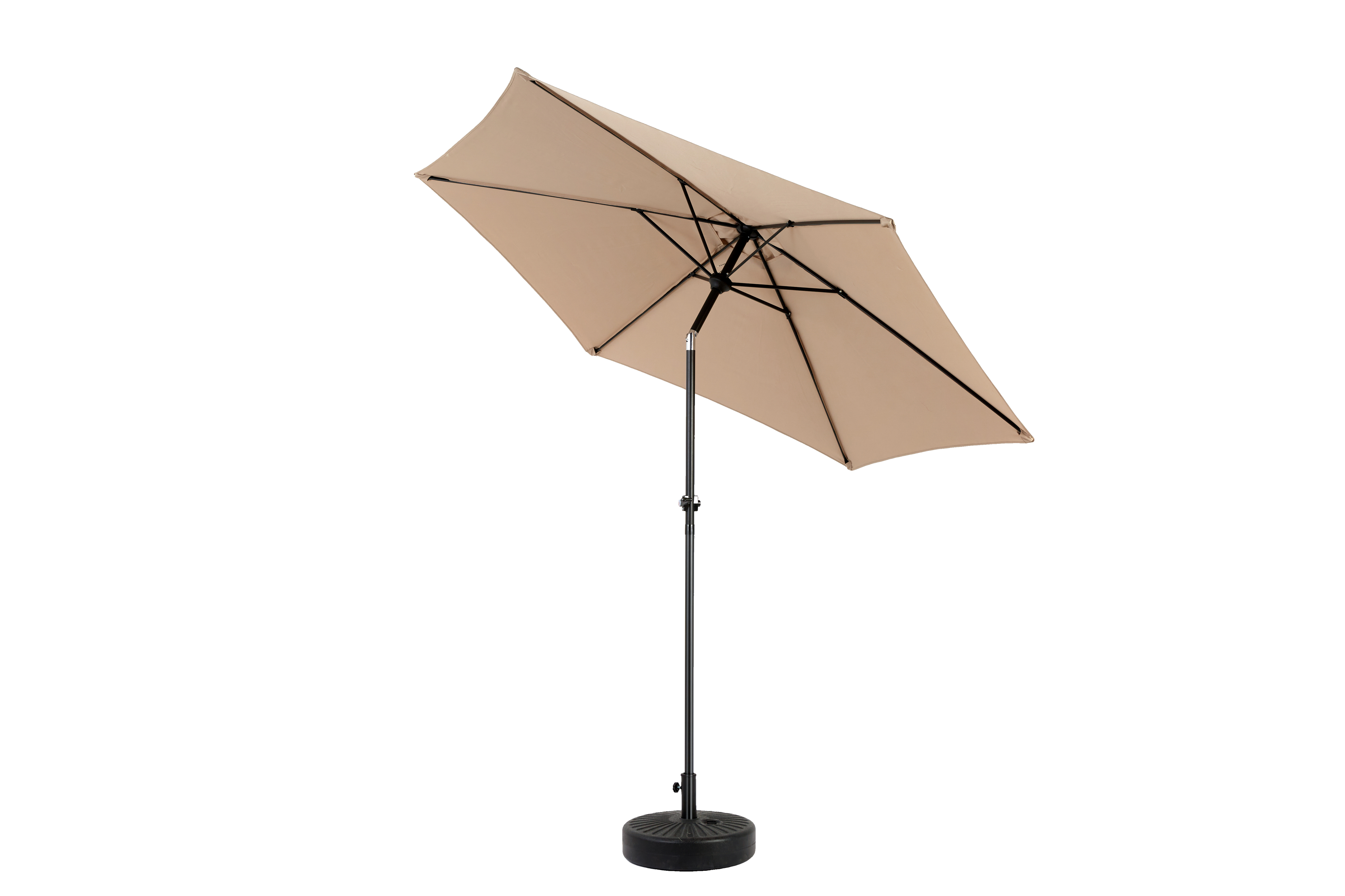 9' Outdoor Patio Umbrella Outdoor Table Umbrella with Push Button Tilt and Crank, Base Not Included