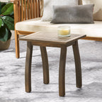 Selma Acacia Wood Outdoor Accent Side Table