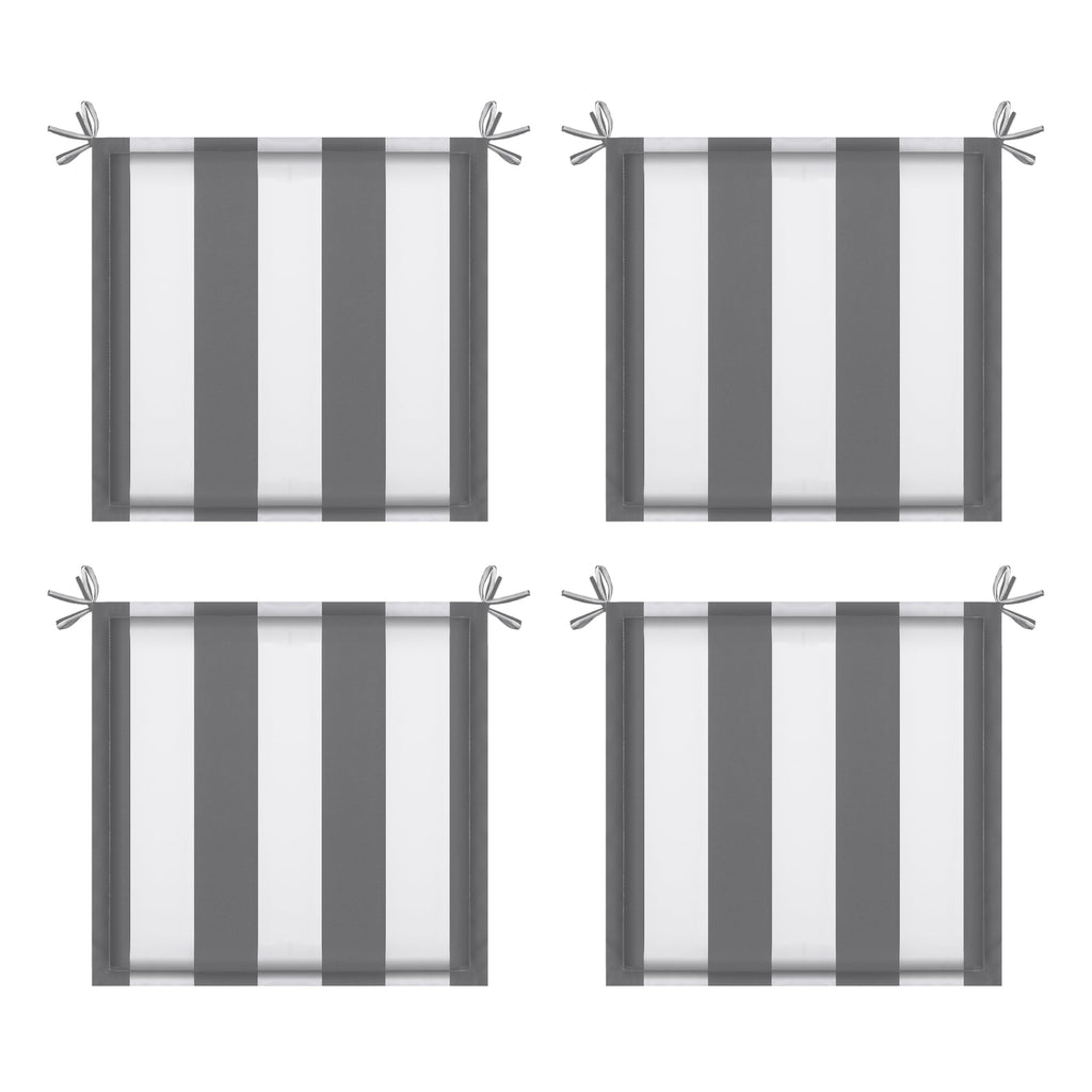 Conjure 4-Piece 15x15" Outdoor Fabric Seat Cushion with Ties