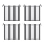 Conjure 4-Piece 15x15" Outdoor Fabric Seat Cushion with Ties