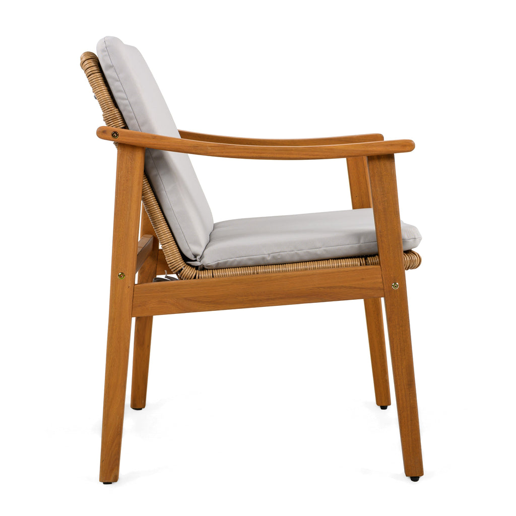 Avenue Acacia Wood Outdoor Dining Chairs, Set of 2
