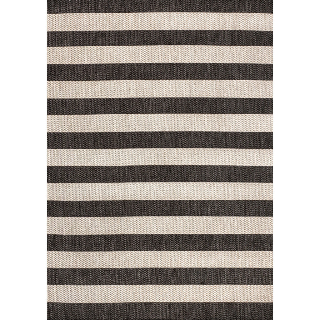 Negril Two-Tone Wide Stripe Indoor/Outdoor Runner Rug