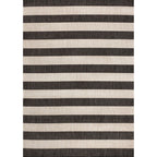 Negril Two-Tone Wide Stripe Indoor/Outdoor Runner Rug
