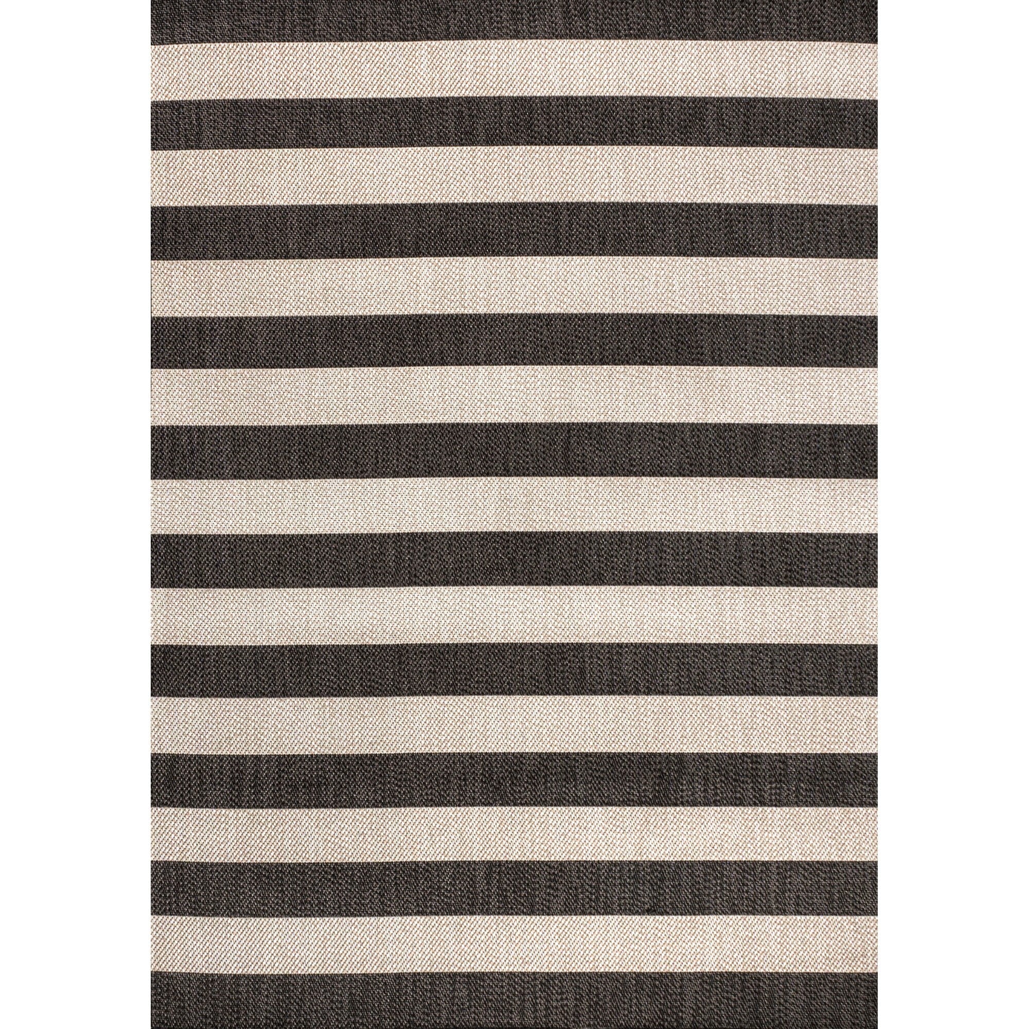 Negril Two-Tone Wide Stripe Indoor/Outdoor Runner Rug