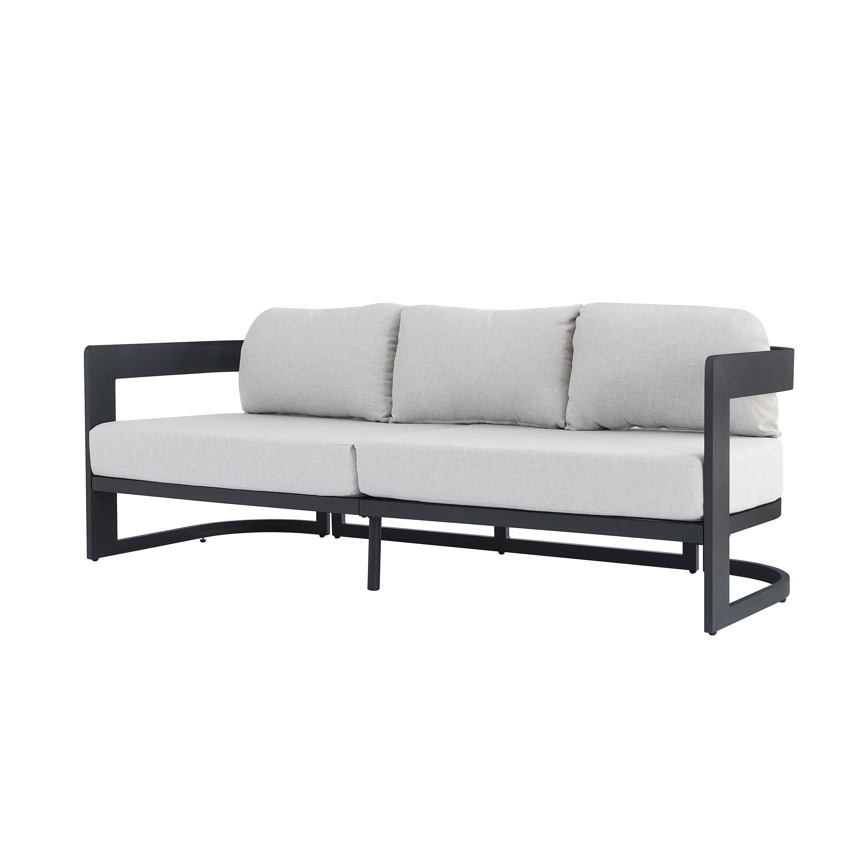 Elko Outdoor Patio Aluminum 3 Seater Sofa