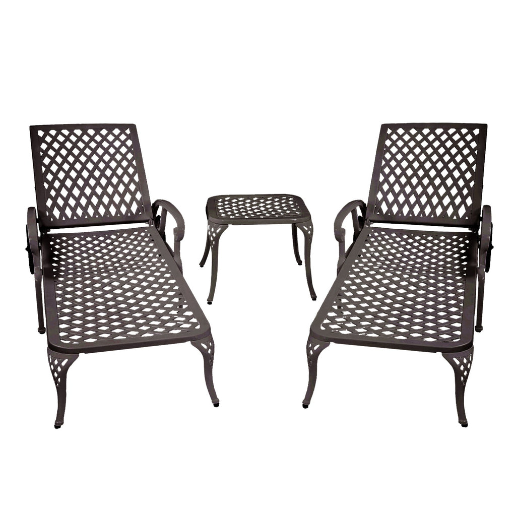 Aluminium Cast Lounge Chaise