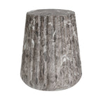 Outdoor Cleme Carved Side Table