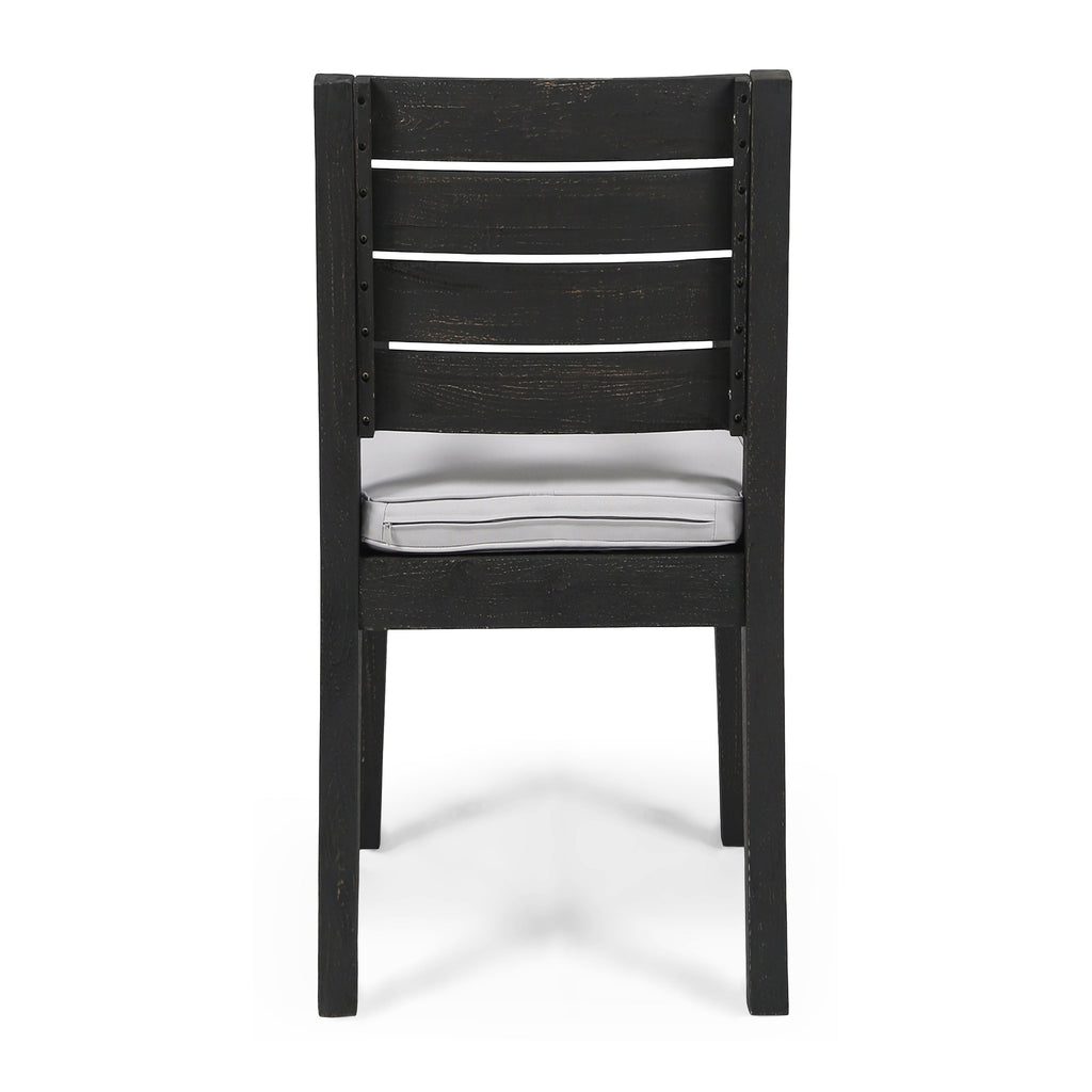 6-Seat Acacia Wood Outdoor Dining Set