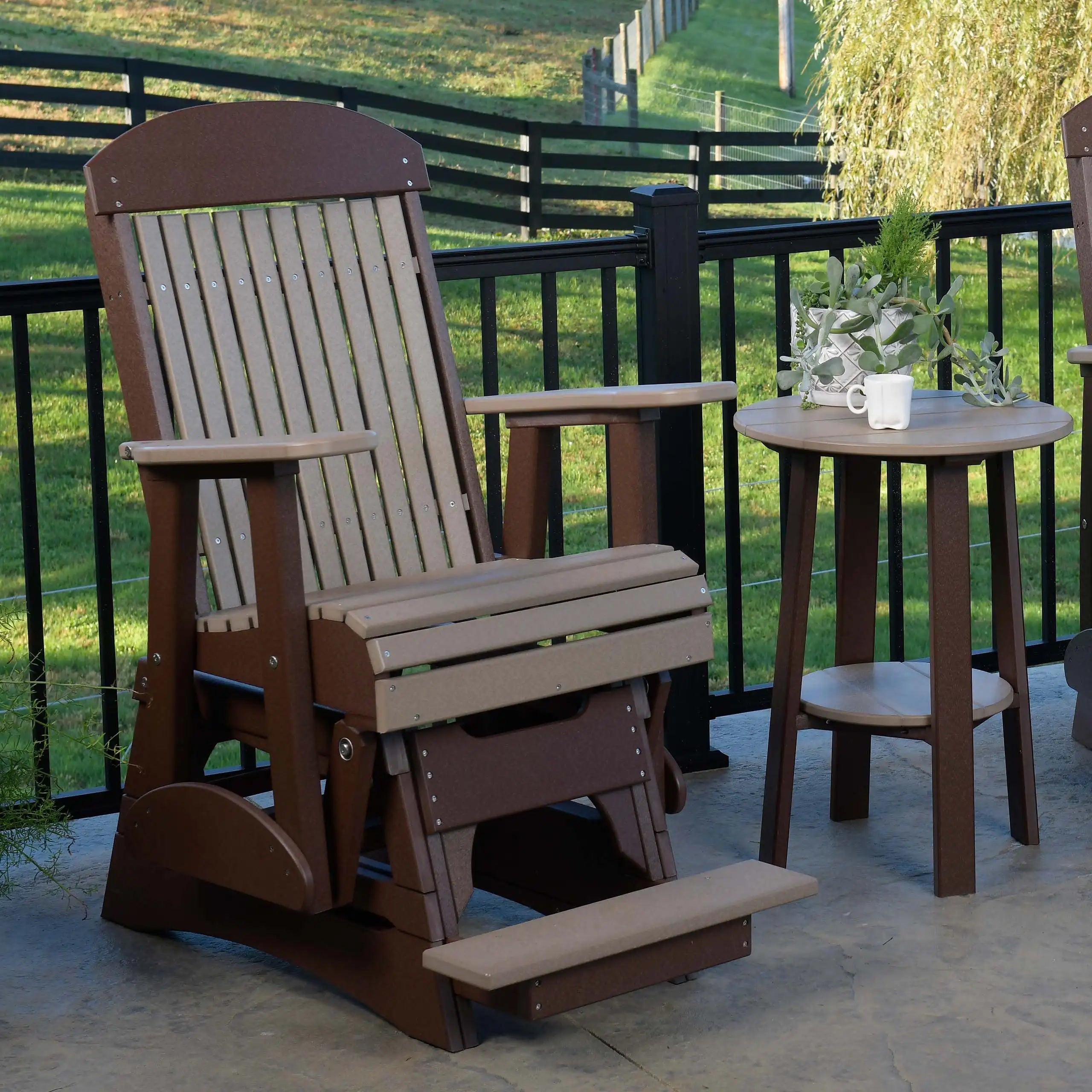 2' Classic Balcony Glider Chair from LuxCraft