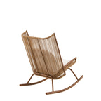 High Square Back Modern Outdoor Rocking Chair