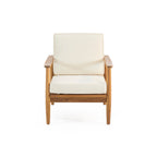 Ellsworth Outdoor Acacia Wood Club Chair