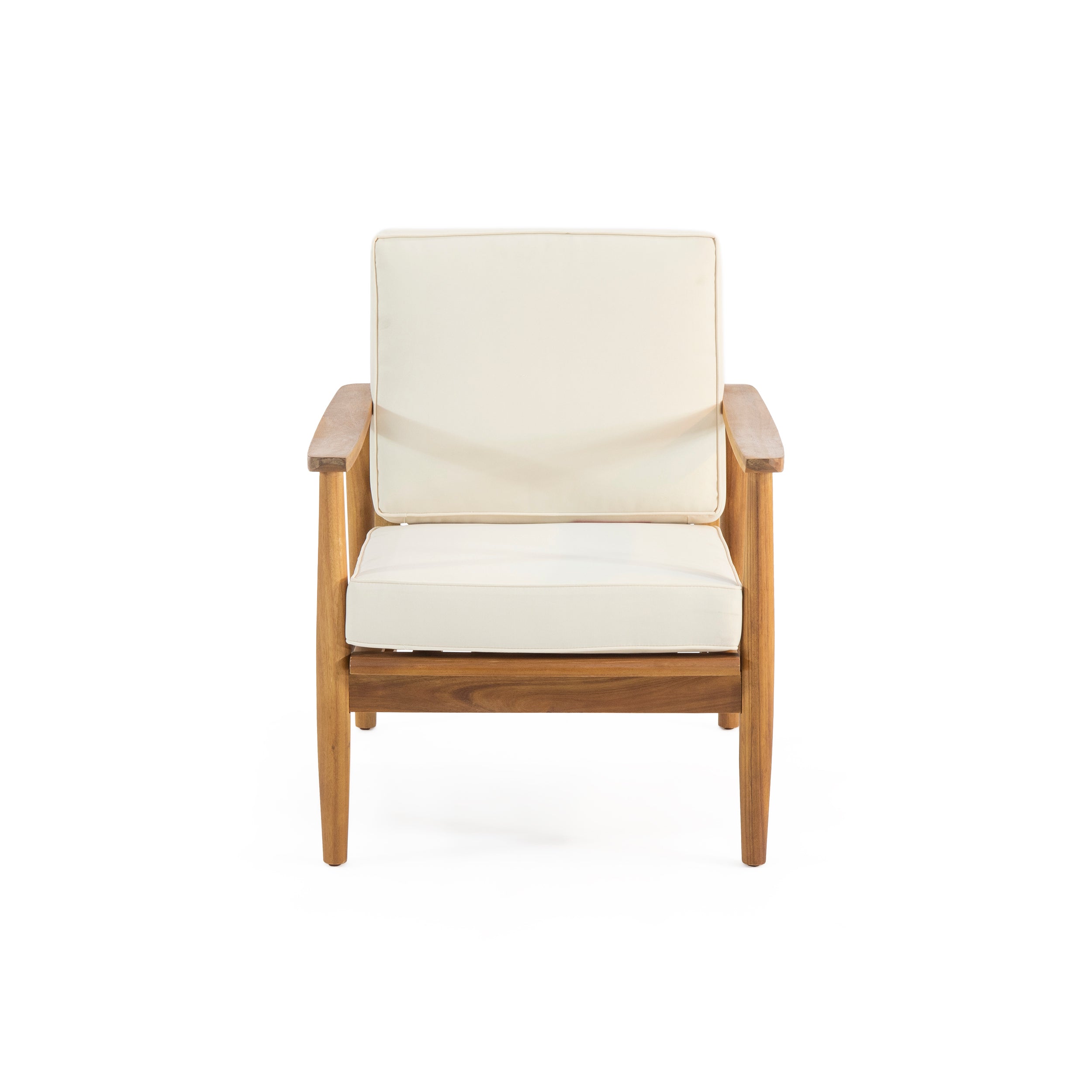 Ellsworth Outdoor Acacia Wood Club Chair