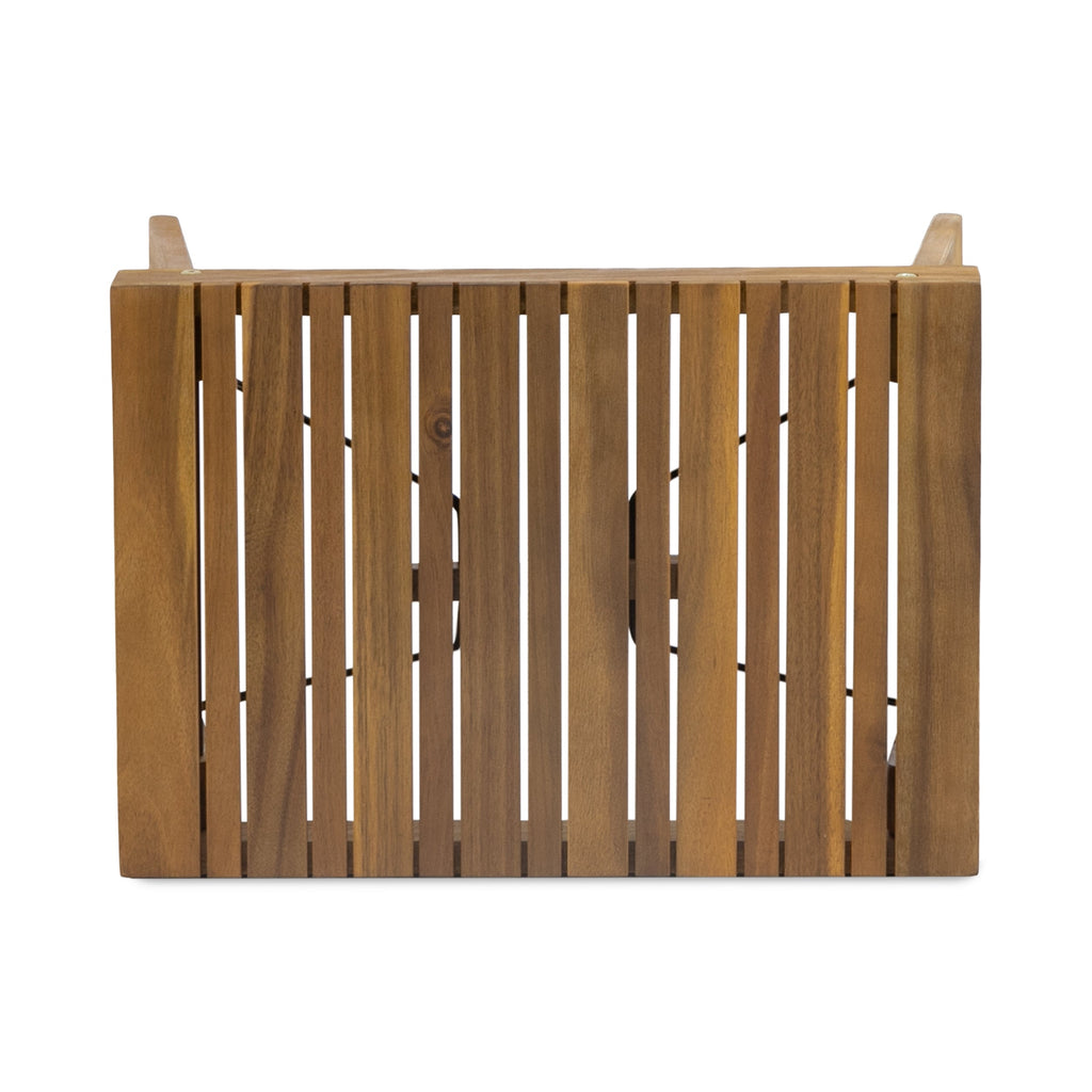 Kyoto Outdoor Foldable Side Table with Slat Design