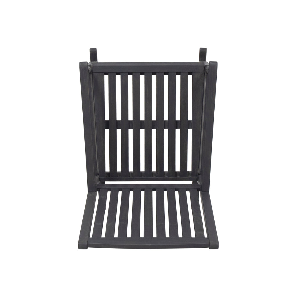 Muse Outdoor Acacia Rocking Chair with Slat Design