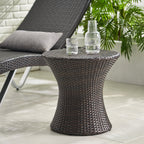 Thrive Hourglass Rattan Outdoor Side Table