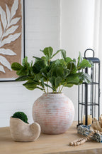 Nautilus Shell Planter with Textured Finish