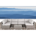 Fully Assembled Wicker Patio Sofa Set for 4 with Cushions Convenient Outdoor Seating Group