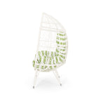 Outdoor Chair with Teardrop Shape and Mesh Design