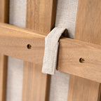 Mallorca Acacia Wood Club Chair With Seat Cushion
