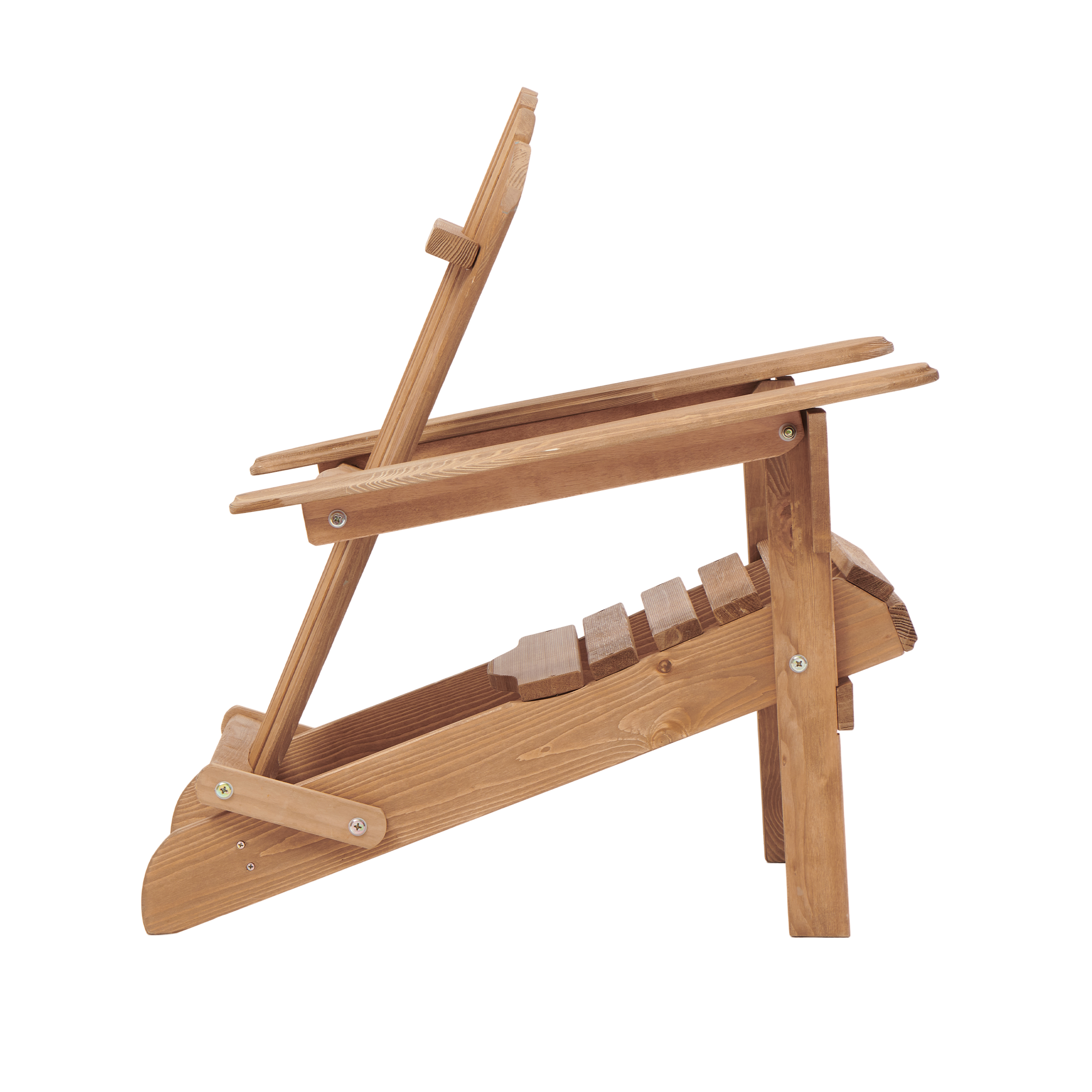 Outdoor Wooden Folding Adirondack Chair, Set of 2