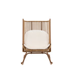 High Square Back Modern Outdoor Rocking Chair