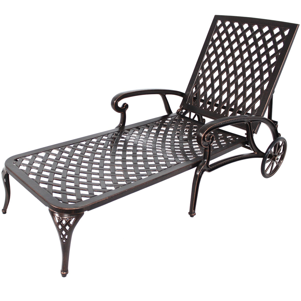Aluminium Cast Lounge Chaise